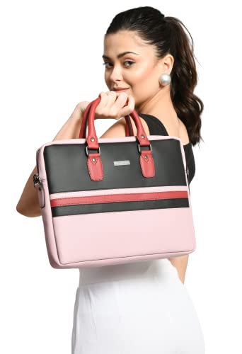 Image of Vaku Luxos MILAN 14 Inch Laptop Bag Leather Collection Messenger Organizer Shoulder Sling Office Bag for Men & Women With Adjustable Strap for Laptop and MacBook up to 14 inch