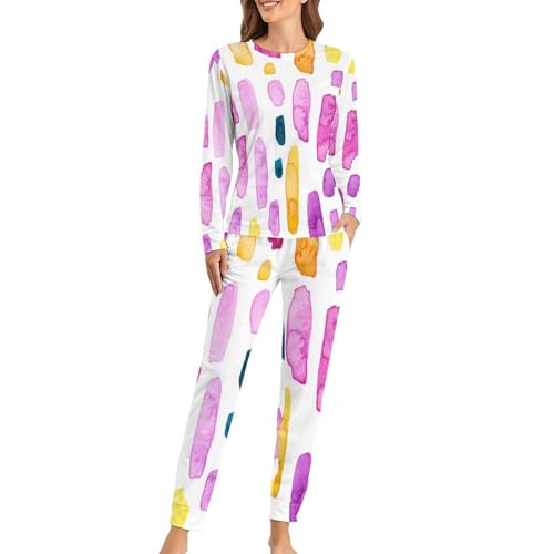 Ensemble pyjama femme manches longues et pantalon contre les nuits fraîches