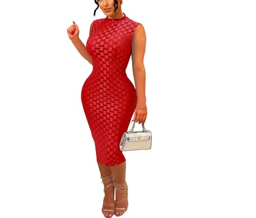 Image of Women's Casual Turtleneck Long Sleeve Elegant Long Dress Lounge Mesh Bodycon Maxi Party Dresses