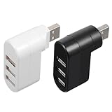Adaptateur USB multiport – compatible avec les périphériques usb, prenant en charge clavier, souris, clé usb, disque dur externe, lecteur de cartes, imprimante, ventilateur USB et autres équipements ; répartiteur USB pour ordinateur