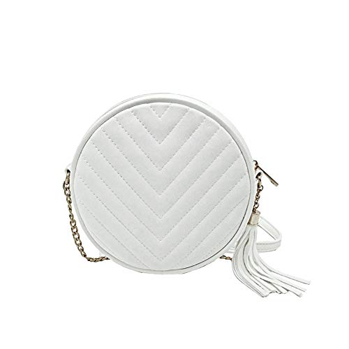 white circle purse