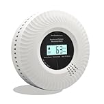 Kohlenmonoxid-Rauchwarnmelder, Kohlenmonoxid-Rauchwarnmelder mit Sprachalarm, 10 Jahre Batterielebensdauer, Zertifiziert nach den Normen EN14604 & EN50291(inkl. Batterie) (Verlinkt 1pack)