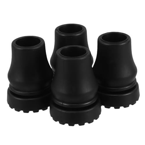 BESPORTBLE Stabilize Your Walk Pack Heavy Duty Cane Tips Rubber Cane Connector Accessories for Walking Sticks and Stools