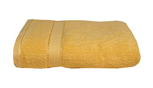 Image of Space Fly Cotton Towels for Bath | 600 GSM Bath Towel | Luxury Towel Set of 1 (Peach)