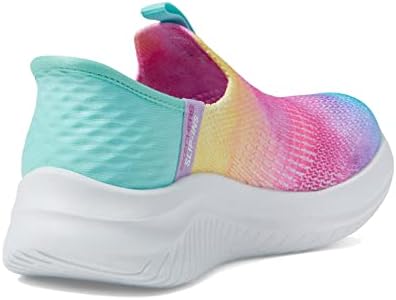 Skechers Kids Girls Ultra Flex 3.0-Pastel Cloud Sneaker, Multi, 12 Little Kid | Image 4