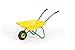 Carriola per bambini Rolly Toys (colore giallo/verde, carriola in plastica con struttura in metallo, per bambini dai 2 anni in su, può contenere fino a 15 kg) 270873 immagine