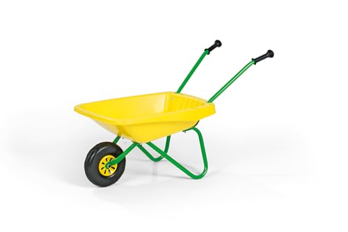 Rolly Toys 270873 - Schubkarre, Metall/Kunststoff, grün/gelb