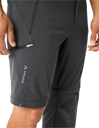 VAUDE Wanderhose Herren Farley Stretch T-Zip Pants III, Wasserabweisende Herren Wanderhose Zip Off, atmungsaktive Trekkinghose mit Hosenbund, komfortabel & schnelltrocknend