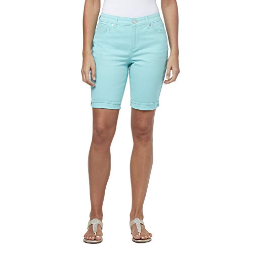 Bandolino Women's Riley Relaxed Fit Bermuda Short, Lagoon Rock, 16