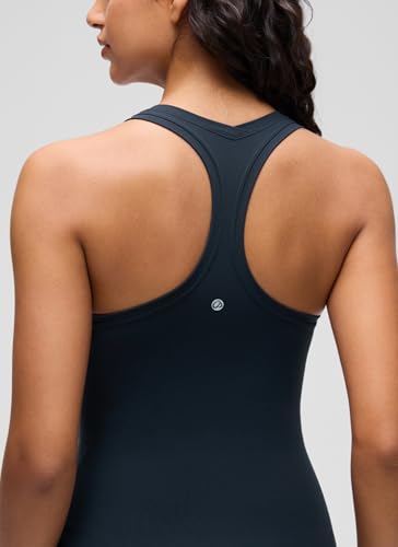 Image of CRZ YOGA Butterluxe Racerback Tank Waist Length | Yoga, Extremely Soft, Tight Fit, Scoop Neck, Sleeveless Tops for Women