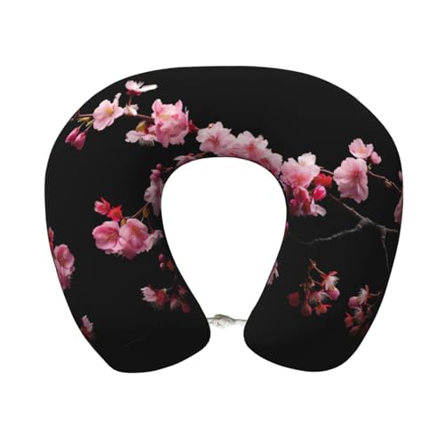 Almohada de viaje de espuma viscoelástica negra miniatura 1