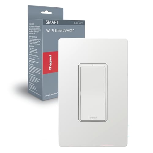 Legrand Wi-Fi Matter Smart Switch Effortless Setup Enhanced Compatibility with Apple HomeKit Google Home Alexa & SmartThings Easy Wi-Fi Connectivity with Matter Pack of 1