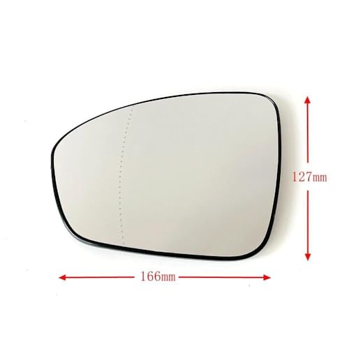 Espejo calefactable para Megane retrovisor exterior de coche con gran angular 2