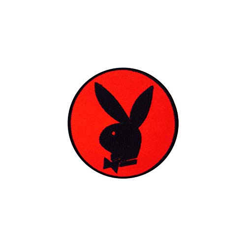 Écusson brodé Playboy rouge coloré à coudre ou à thermocoller pour vêtements, etc