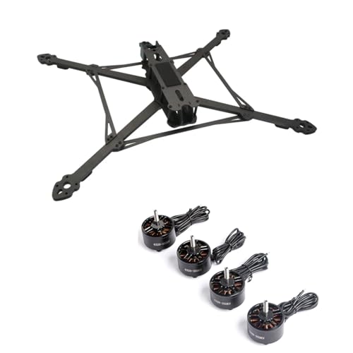 jeeflyhobby MARK4 V3 Pro 13inch FPV Drone Frame + 4pcs 4320 350KV Brushless Motor 570mm Carbon Fiber Quadcopter Frame with 8mm Arms for Heavy Lift Long Range Aerial Photography