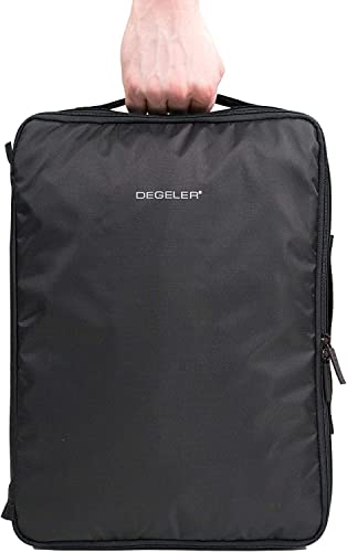 DEGELER® Shirt Bag for crease & wrinkle-free traveling with dress shirts & blouses – Garment bag & Packing Organizer for carry-on luggage accessory – black4