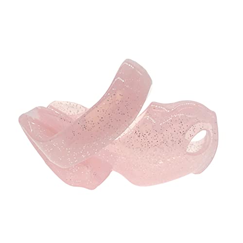 Image of HT-V4 Chastity Cage for Men | 5 Adjustable Wide Rings & 6 Colors | Beginner-Friendly | Adult Sex Toy with Sizing Guide (Pink with Silver Sparkles, Nano)