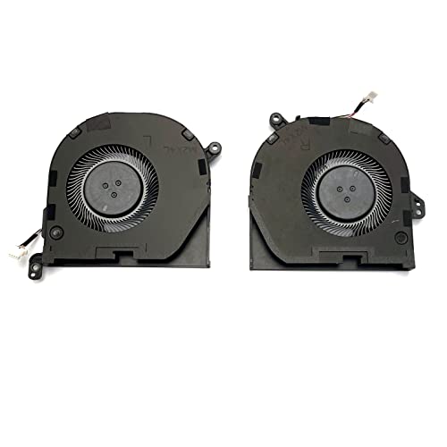 New CPU+GPU Cooling Fan Replacement for DELL XPS 15 9500,Dell Precision 5550 0DJH35 009RK6 Pair Fans DJH35 09RK6