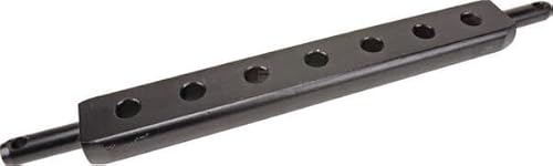 G.L.D. Forniture Barra di traino per attacco attrezzi Categoria I sezione 63x25 mm 7 fori diametro 22 mm lunghezza totale 810 mm