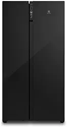 Electrolux Geladeira Electrolux Frost Free Inverter 531L Efficient AutoSense Side by Side Vidro Preto (ES5GB) 127V
