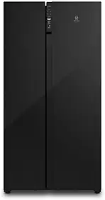 Electrolux Geladeira Electrolux Frost Free Inverter 531L Efficient AutoSense Side by Side Vidro Preto (ES5GB) 127V