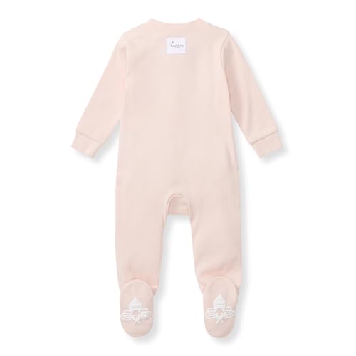 Image of Burt's Bees Baby unisex-baby Sleep & Play, Organic One-piece Romper-jumpsuit Pj, Zip Front Footed Pajama