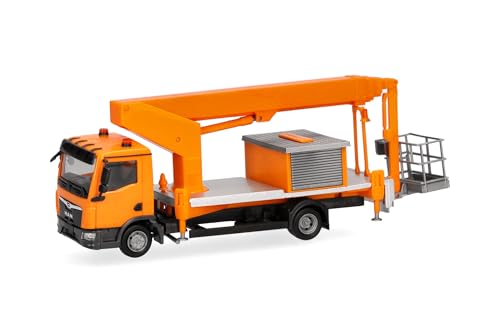 Camion Man TGL CC Ruthmann Steiger TK310 Herpa 1:87 Orange