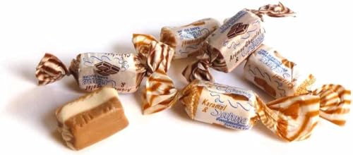 Andy Anand Chocolatier Sugar Free Creamy Taffy Toffee - Trio of Caramel, Chocolate & Coffee - Made in Europe Gluten Free Assorted Flavor Individually Wrapped Candy With No preservatives (33pcs, 7 Oz)