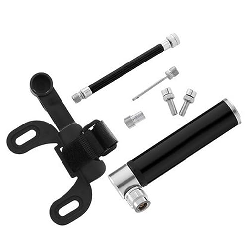 VENOAL Bomba de aleación de aluminio, inflador de baloncesto, fútbol, equipo de ciclismo, aleación de aluminio, mini bomba portátil para bicicleta