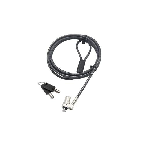 Mobile Edge Ultra-Slim 6.5' Laptop Lock Security Locking Key Cable, Anti-Theft, Universal Fit