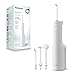 Panasonic Serie 600 Irrigador Bucal Ultrasónico EW-DJ67-W303, Irrigador Bucal para Dientes, 200 ml, IPX7, 2 Boquillas Ultrasónicas, 1 Boquilla Ortodoncia y 1 para la Lengua, 5 Presiónes, Blanco
