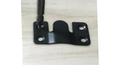 Image of Stainless Steel Concealed Picture Frame Hanging Buckle Black Thickened Firm Mountain Mirror Buckle Picture Frame 2.1 x1.1inch Hardware Accessories Furniture Connector (8 Pairs)