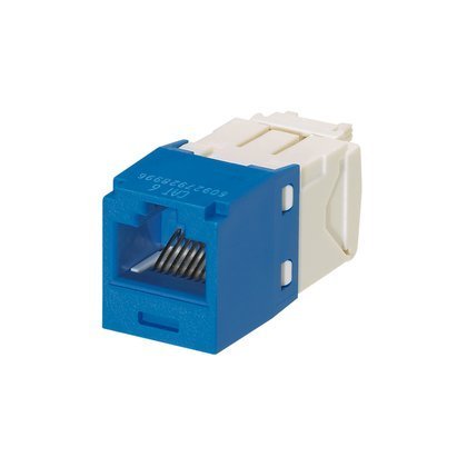 PanduitMini-Com TX6 Plus Giga-Channel Cat6 Jack, Blue, Pack of 24 CJ688TGBU-24