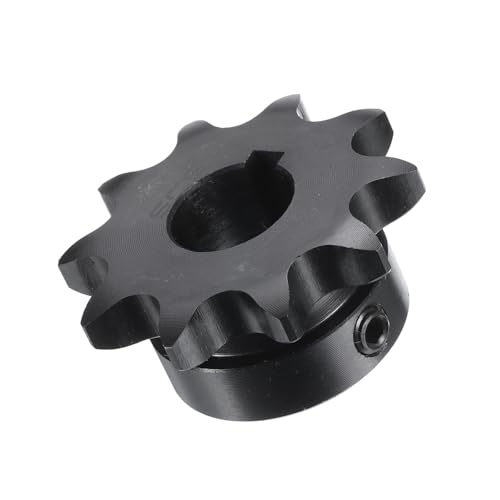 Image of uxcell #40 Chain Roller Sprocket B Type, 1-1 /8 inch Bore 14 Tooth Single Strand Chain Sprocket, Carbon Steel, Keyway with Set Screws
