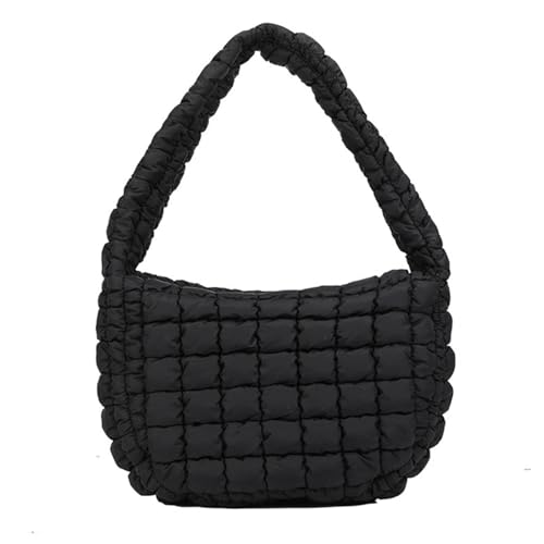Sac fourre-tout orange bouffant en PU avec fermeture éclair et poche intérieure pour femme