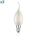 Produktbild ledscom.de E14 LED Lampe mit Flamme Glühfaden matt 4W =33W 360lm warm-weiß auch wetterfest, 2 STK.