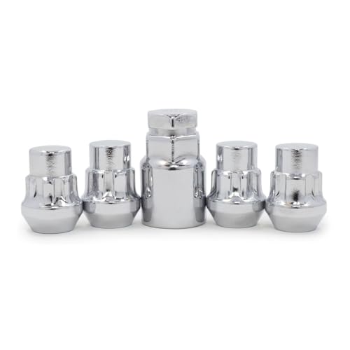 IINAWO Locking Lug Nuts Wheel Locks 12X1.5 Chrome Closed Bulge