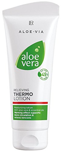 LR Aloe Vera Lozione Termica Crema Da Massaggio Con Effetto Riscaldante Lozione 100 Ml 100 Millilitri Bianca