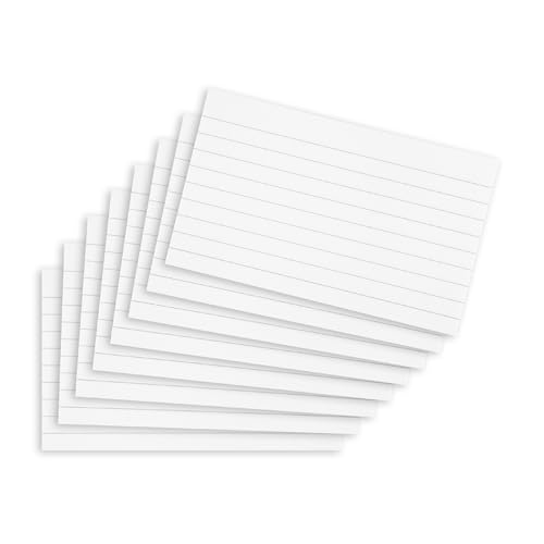 Summit Flash Cards Revision Cards 200 Pack Record Cards 125 x 75 mm Index Cards White