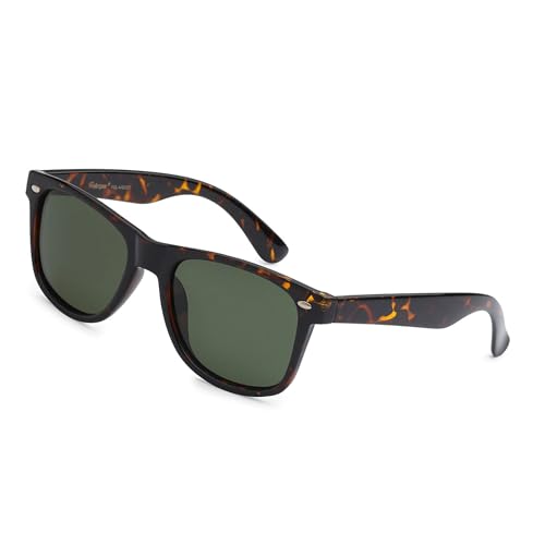 Image of PolarSpex Polarized Sunglasses for Men and Women | UV Protection, Durable Lightweight Frame, Retro Style, Felt Carrying Case, Clear Vision for Driving, Fishing & Everyday Wear.
