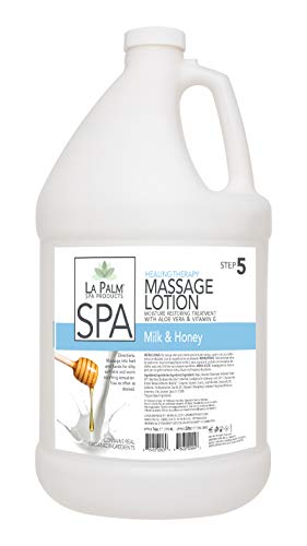 La Palm Spa Healing Therapy Massage Lotion Vitamin Milk & Honey Moisture Restoring Treatment 1 Gallon #TOP10