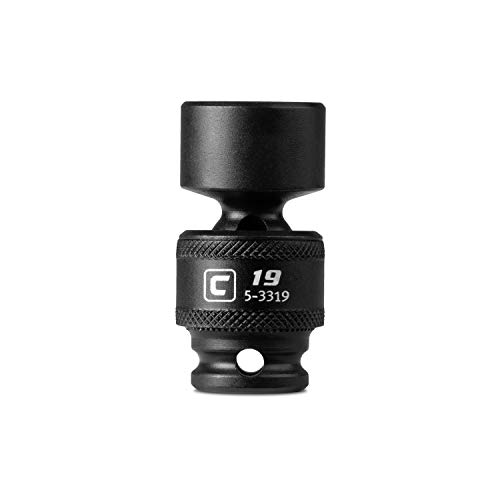 Capri Tools 19 mm Universal Impact Socket, 3/8-Inch Drive, 6-Point, Metric