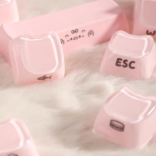 Touches de clavier chat rose : résout les lettres effacées sur MX - 7