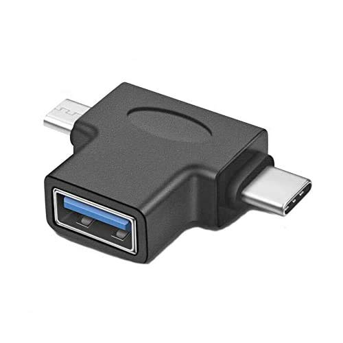 3-in-1 OTG USB 3.0 Female to USB 3.1 Type C & Micro-B Male Adapter Converter