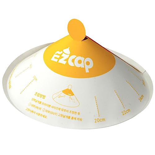 Easy Cap Disposable Paper Lids for Frying Pans Oil Splatter Guard Anti-Grease Cover Universal Fit for 7.5 to 12.5 Inch Cookware (100 Sheets)