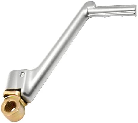 Outlaw Racing OR4478S Billet Aluminum Kick Starter Lever Pedal Compatible with Yamaha YZ125 1986-2017 OEM 4Db-15620-01-00 (Silver)