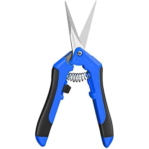 Gardening Scissor Sharp Stainless Steel Small Shears Cutting Flowers Trimming Plants Yard Florist Flower Rose Herb Hedge Bonsai Fruits Picking Cover