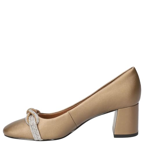 Bella Vita Women's Marigold Block Heeled Pumps, Bronze, 8 X-Wide - image 4