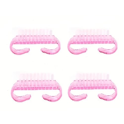 Nail Brushes Nail Art Brushes For Nail Art Nail Flat-Headed Gel Polish Brush &Nail Art Liner Brush For Gel Nail Polish Salon Gift DIy Manicure (nail brush for cleaning fingernails 4pcs, 1)
