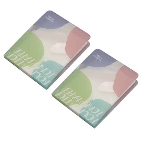 200 Sheets Nail Art Cosmetic Palette Paper Disposable Nail Art Palette Paper Mix Colors for Daily Use
